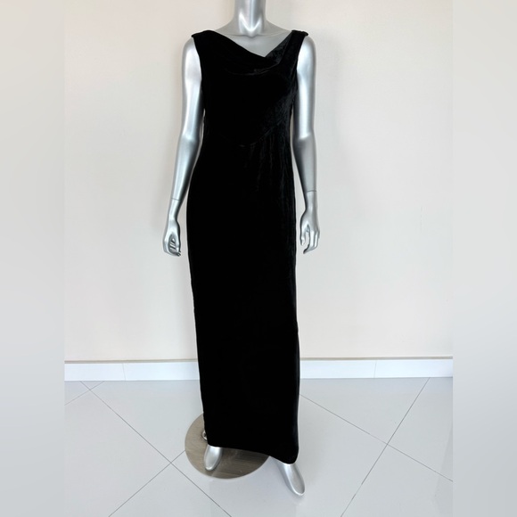 Brooks Brothers Dresses & Skirts - NWT!!! Brooks Brothers long velvet black dress size 8 US Retail 498$